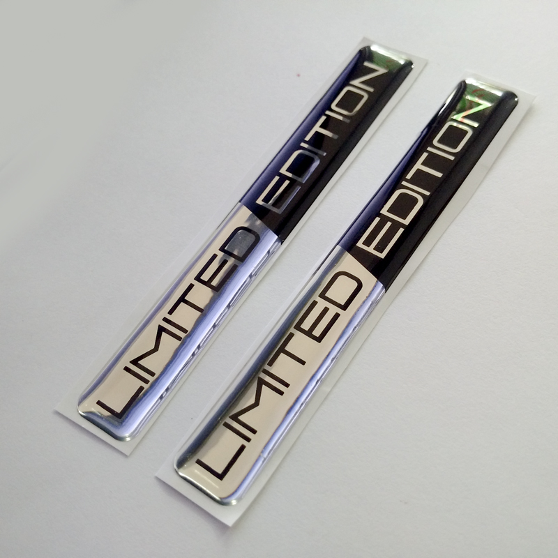 Bộ 2 Tem LIMITED EDITION PVC dẻo dán xe