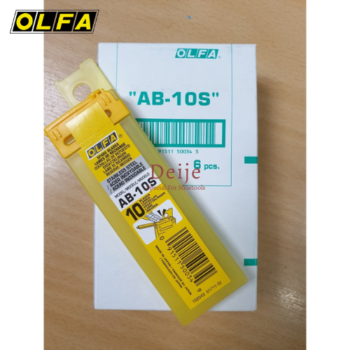 Hộp đựng và bẻ lưỡi dao OLFA AB-10S (10 lưỡi bạc 9mm)