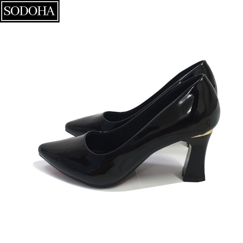 Giày cao gót nữ gót đồng SODOHA gót cao 7cm SDH266