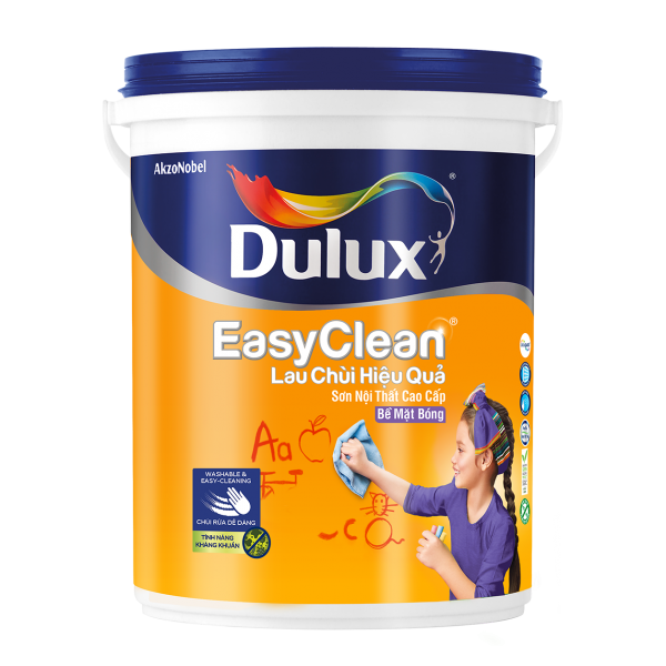 Sơn Dulux Easyclean nội thất  bề mặt bóng 18 lít