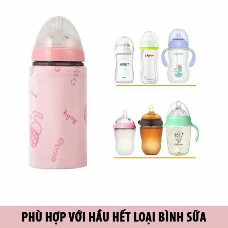 Túi vải quấn ủ kèm dây nguồn USB giữ nhiệt làm ấm nóng bình sữa SPLT U1015