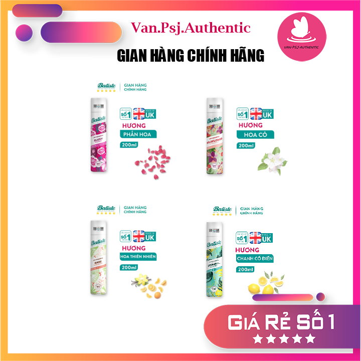 DẦU GỘI KHÔ BATISTE