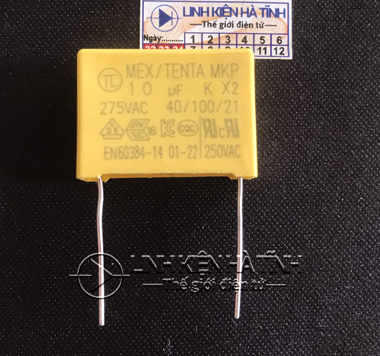 Túi 10 con tụ 275v 1.0uf x2 tụ lọc ac 105k 275v 1uf 275vac