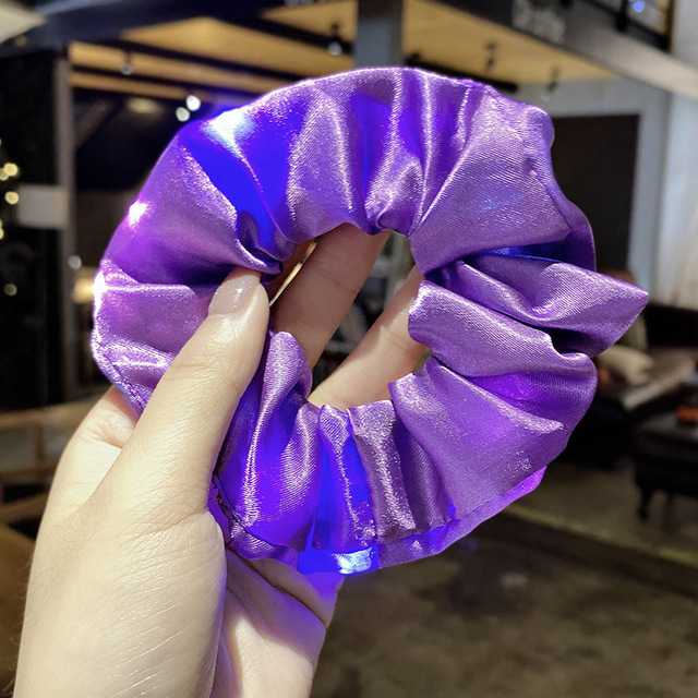 ( ĐƯỢC CHỌN MÀU ) Dây buộc tóc Scrunchies Hàn Quốc đèn led phát sáng