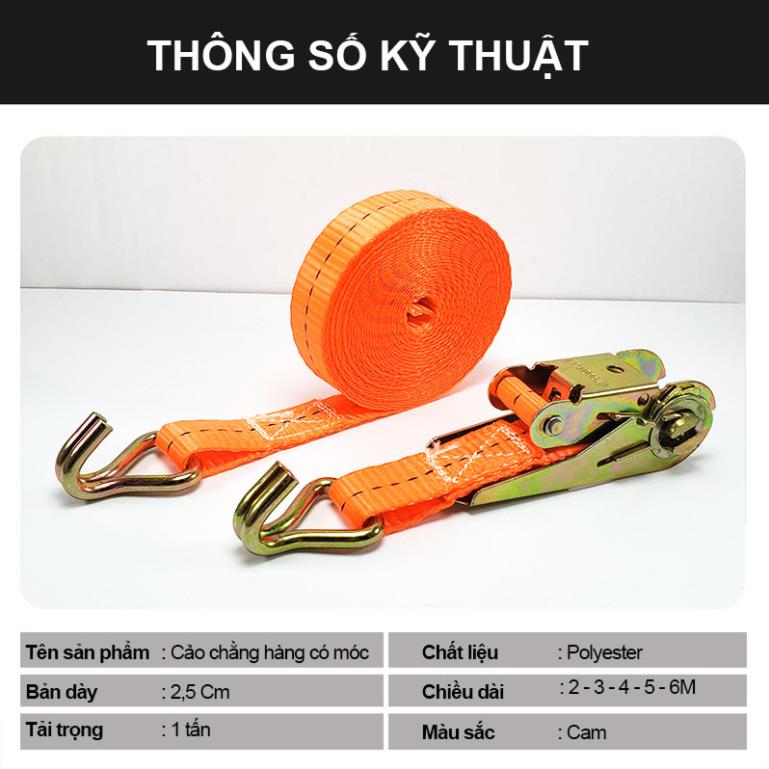 Dây chằng tăng đơ bản 25mm 5 mét - cáp thép thái bình vina