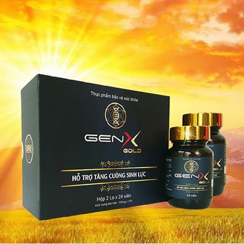[COMBO 2 HỘP] GEN X GOLD Viên uống tăng cường sinh lý nam - 2 hộp x 24 viên nhập khẩu