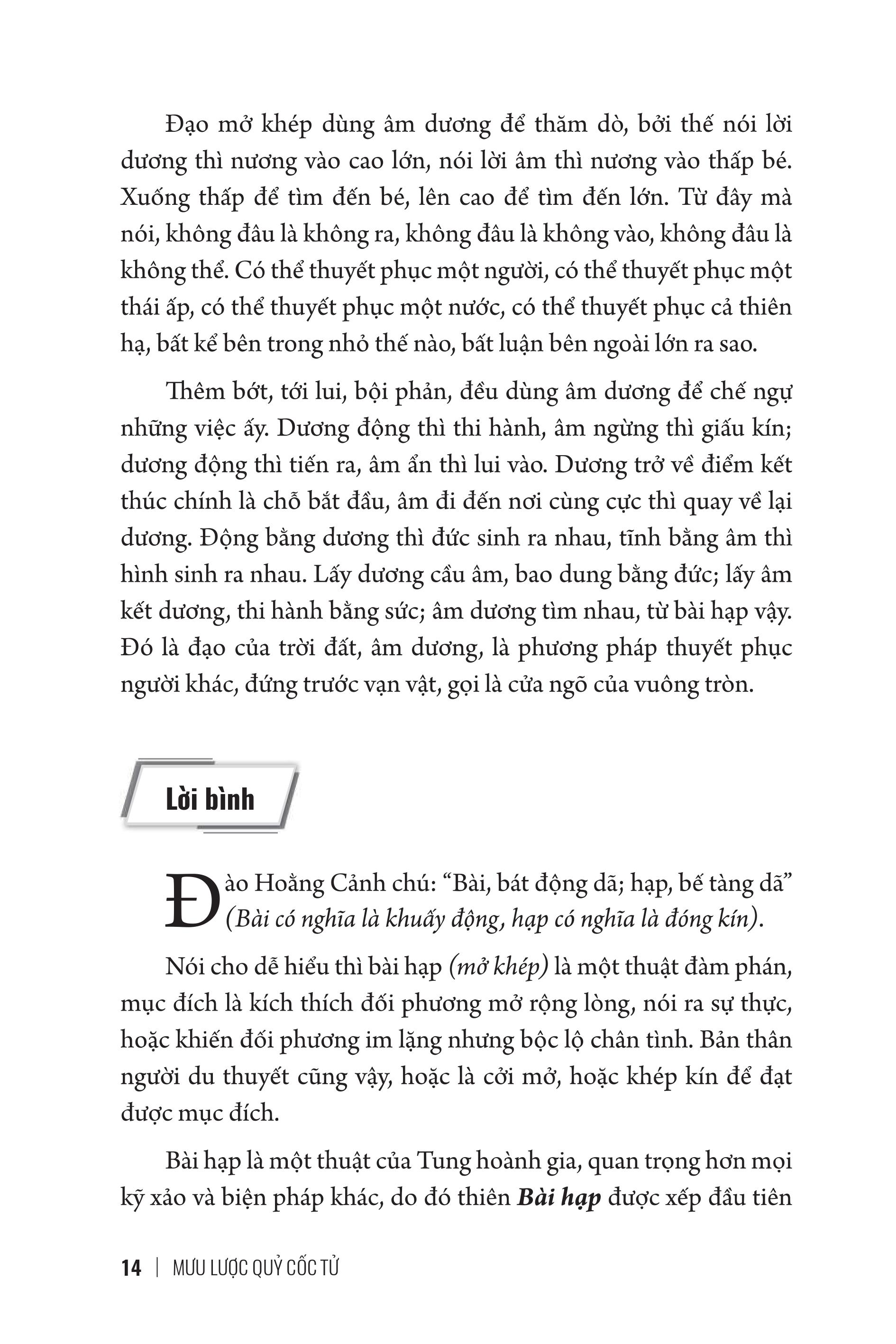 Mưu Lược Trung Hoa - Phần 1. MƯU LƯỢC QUỶ CỐC TỬ