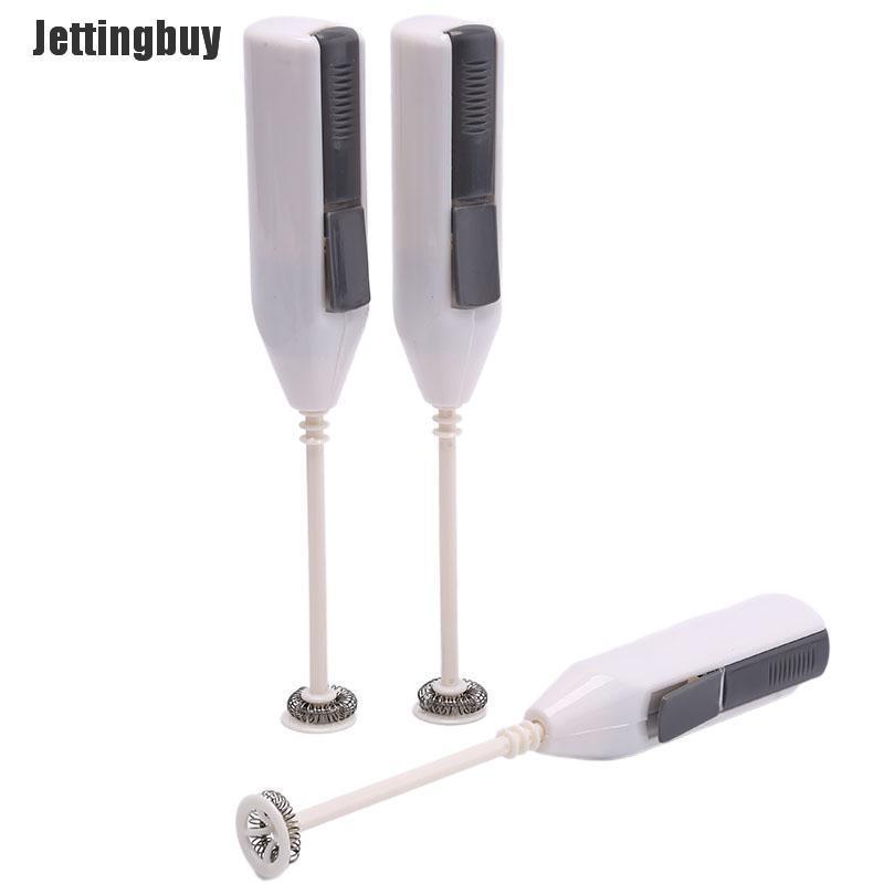 Jettingbuy Electric Handle Coffee Milk Egg Beater Whisk Frother Stirrer Mini Mixer Agitator