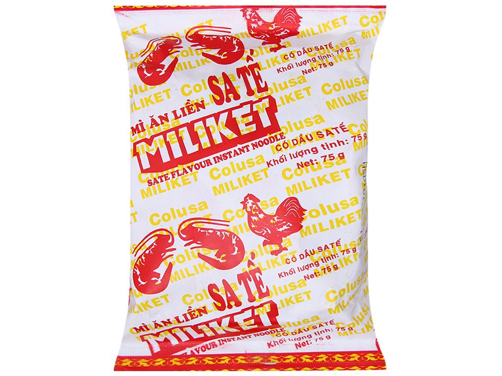 Mì sa tế Miliket giấy gói 65g