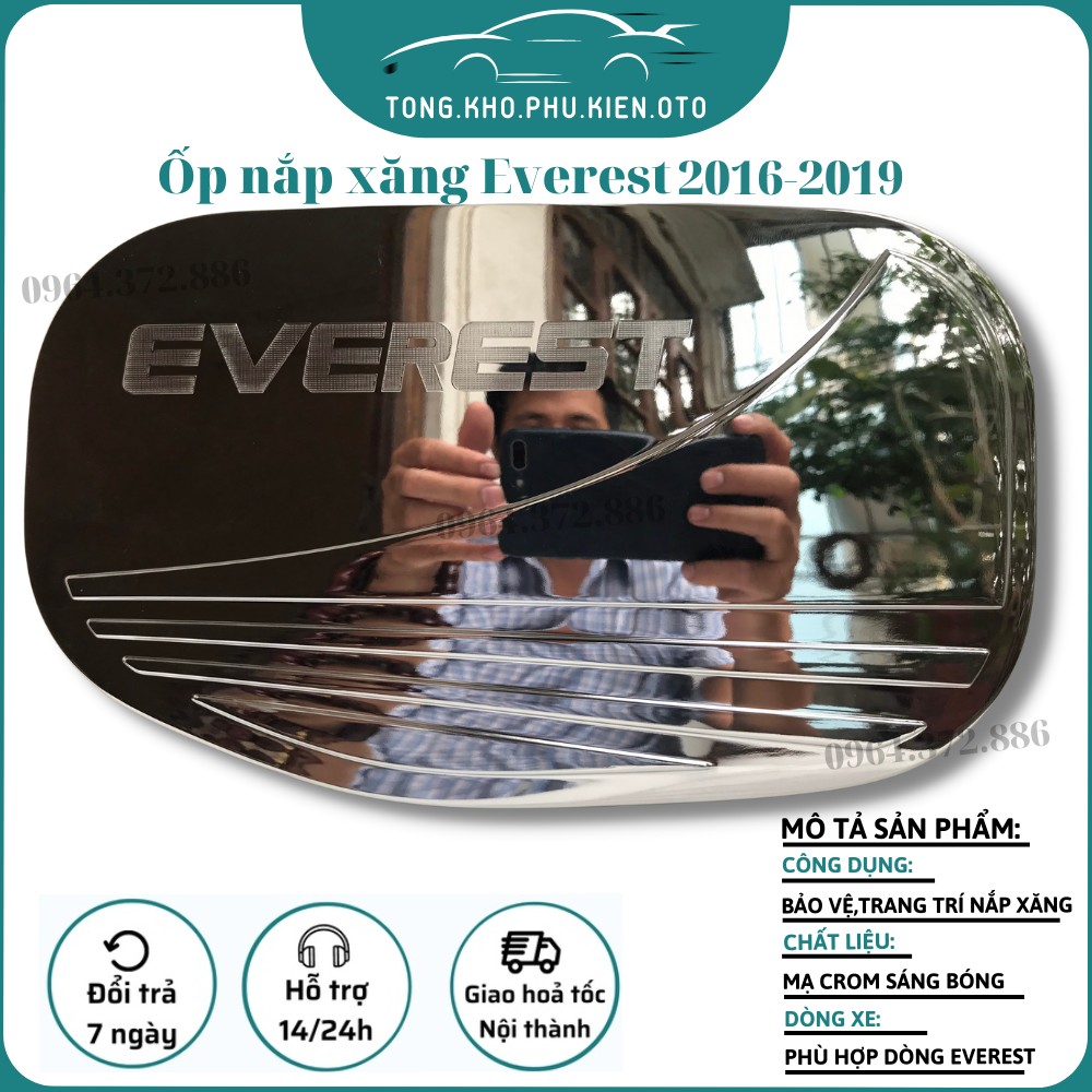 Ốp nắp bình xăng xe ford everest 2016-2019