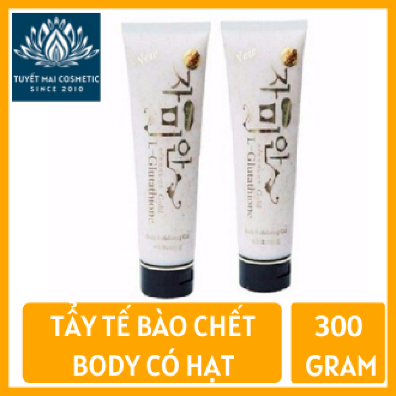 Tẩy Tế Bào Chết Body Gel Gold Whitening 300g Giúp Loại Bỏ Bụi Bẩn Da Chết, Diệt Khuẩn Hiệu Quả, Thích Hợp với Mọi Loại Da