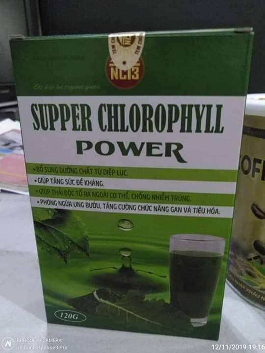 bột diệp lục chlorophyll power thải độc