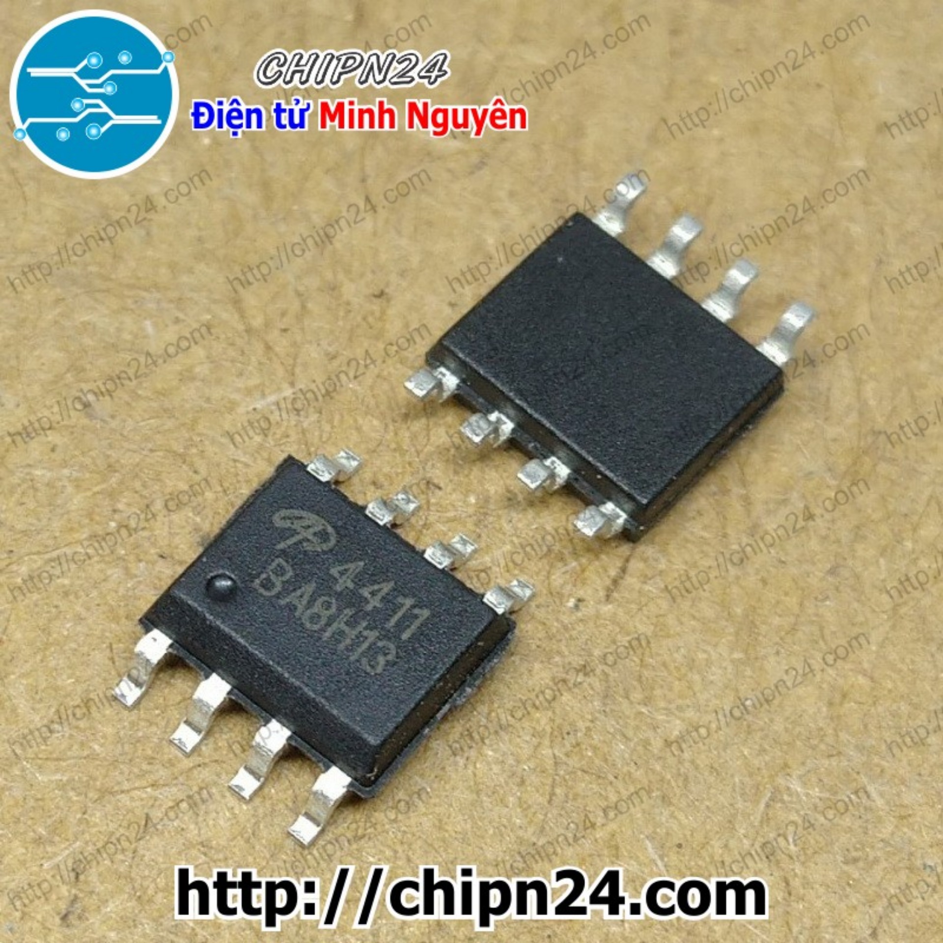 Mosfet dán ao4411 sop-8 8a 30v kênh p