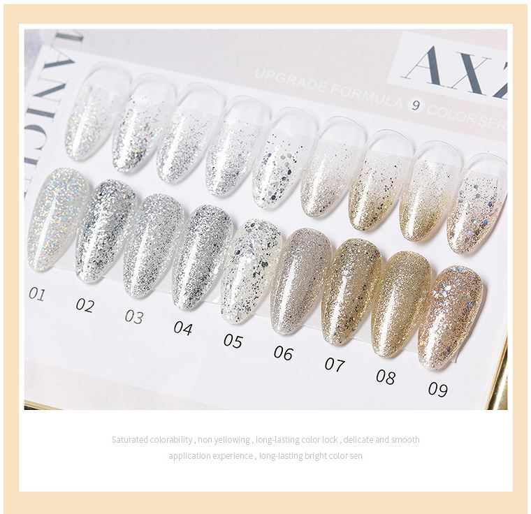 [HCM]Sơn gel As mã AXZ 15ML - chai đỏ