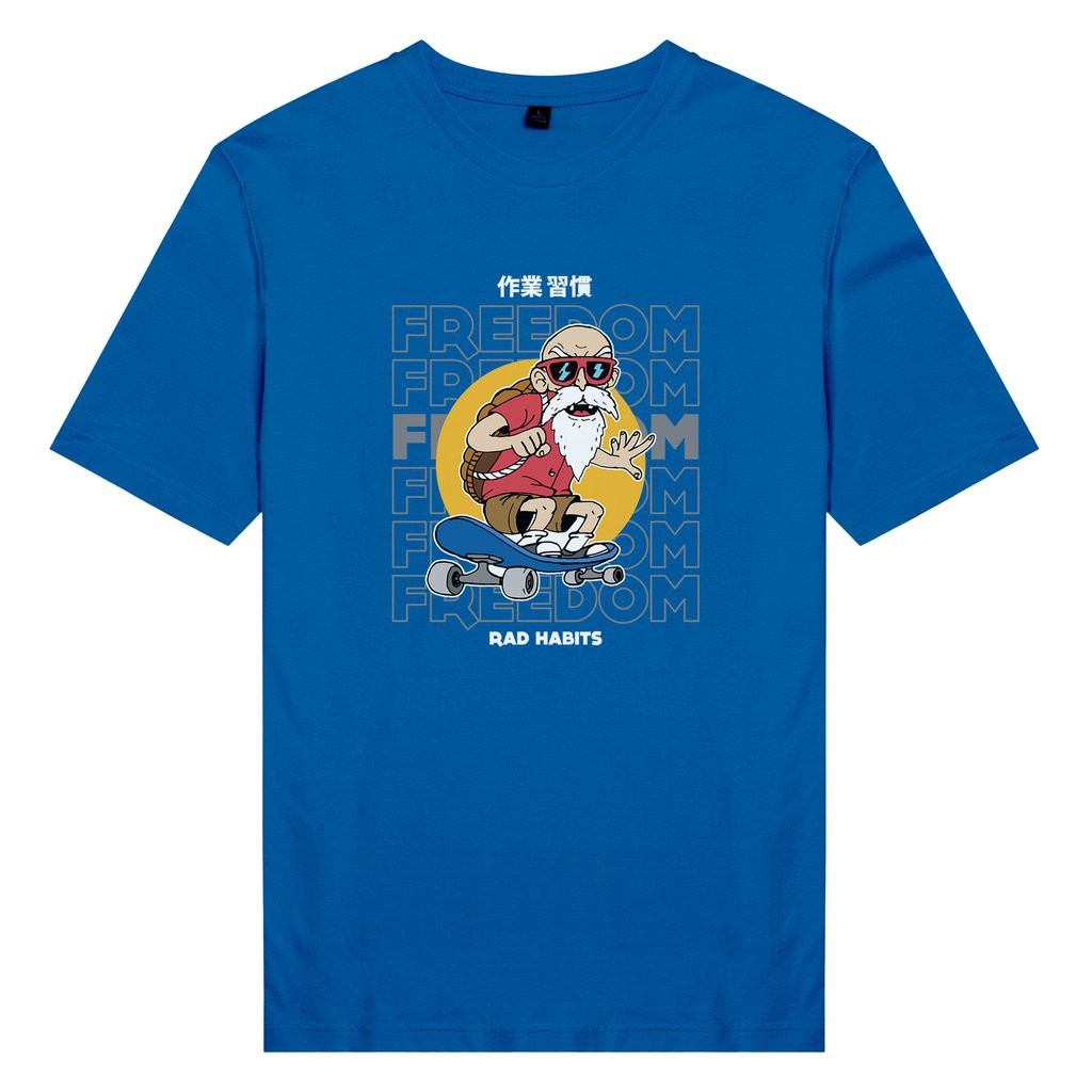 Áo thun unisex cotton in hình Thần Rùa Kame