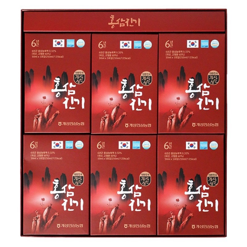 [Hàng Chính Hãng] Nước Hồng Sâm chinki Hàn Quốc 30 gói*50ml