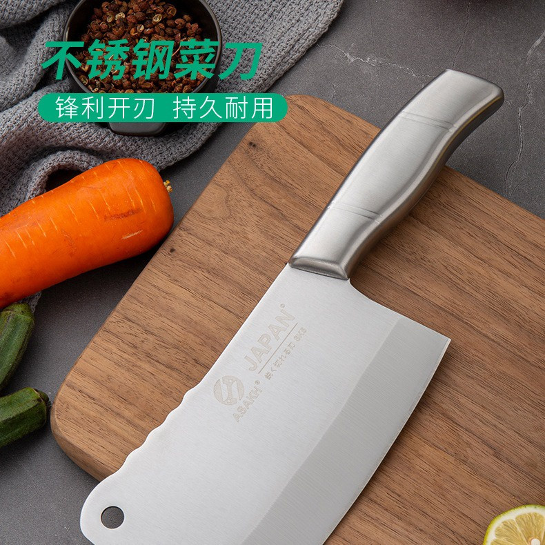 Dao chặt xương, dao chặt gà JANPAN NHẬT BẢN cao cấp-Dao thép chặt xương-Dao chuyên chặt xương gà/ vịt, thực phẩm cứng nhập khẩu chính hãng