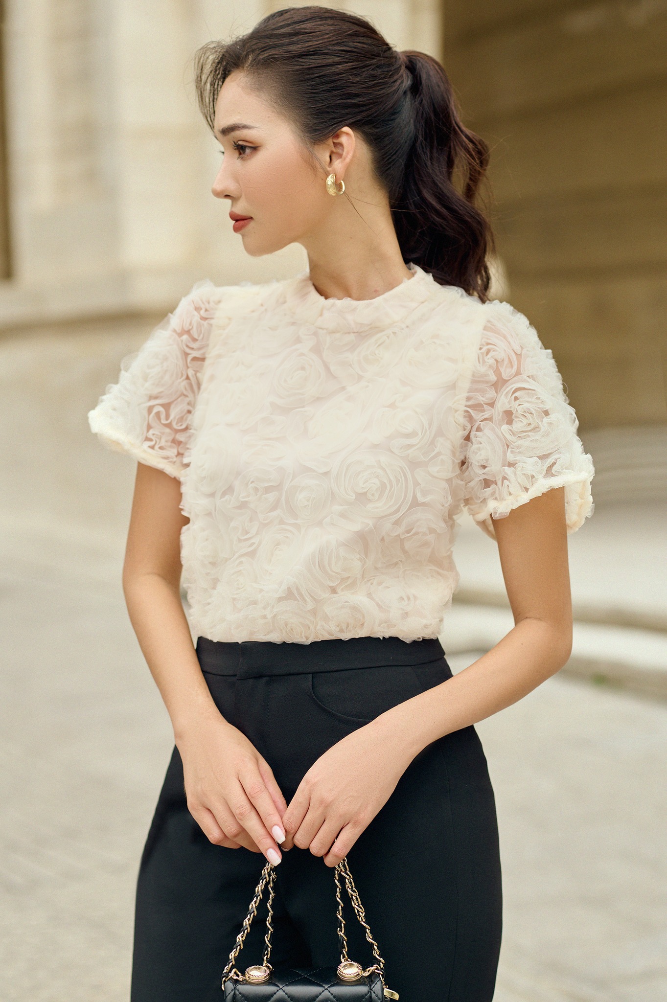 OLV - Áo Rosa Beige Top