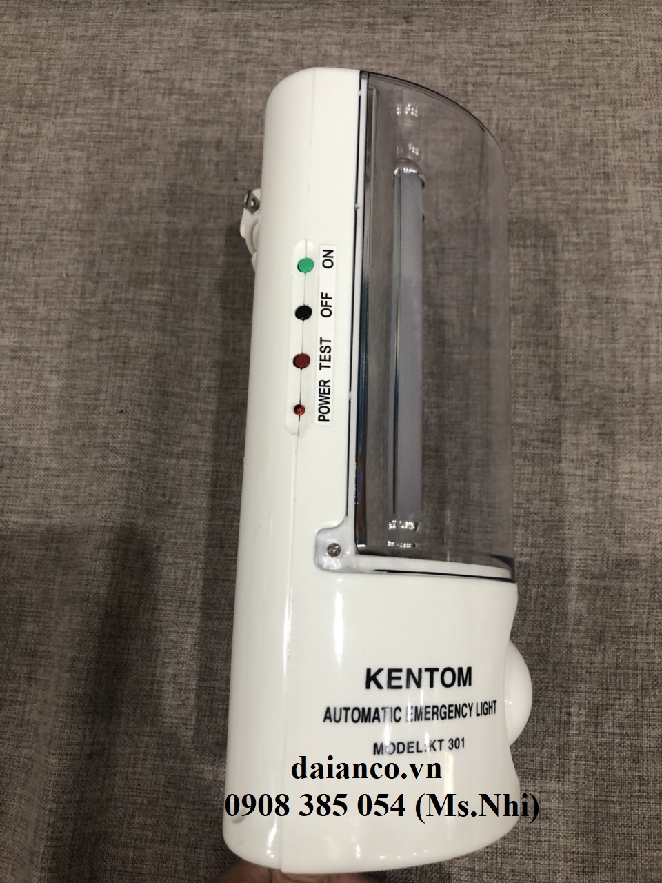 Đèn sạc khẩn cấp Kentom KT 301- Hình thật