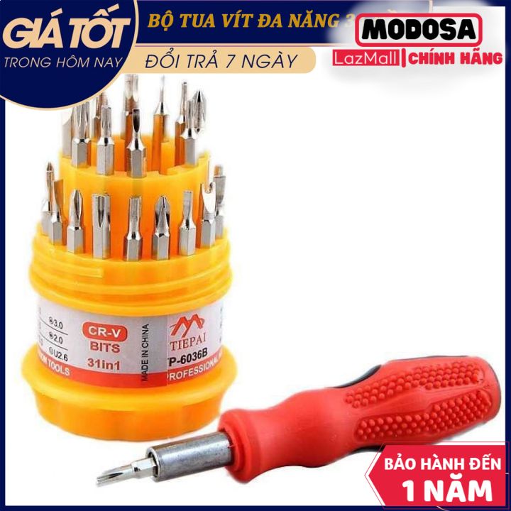 Bộ tua vít modosa đa năng 31 đầu kèm hộp đựng tiện dụng - bộ tua vít 31 đầu kèm hộp đựng tiện dụng - bộ tua vít cốc đa năng 31 đầu chuyên dụng sửa chữa điện thoại - máy tính - đồng hồ