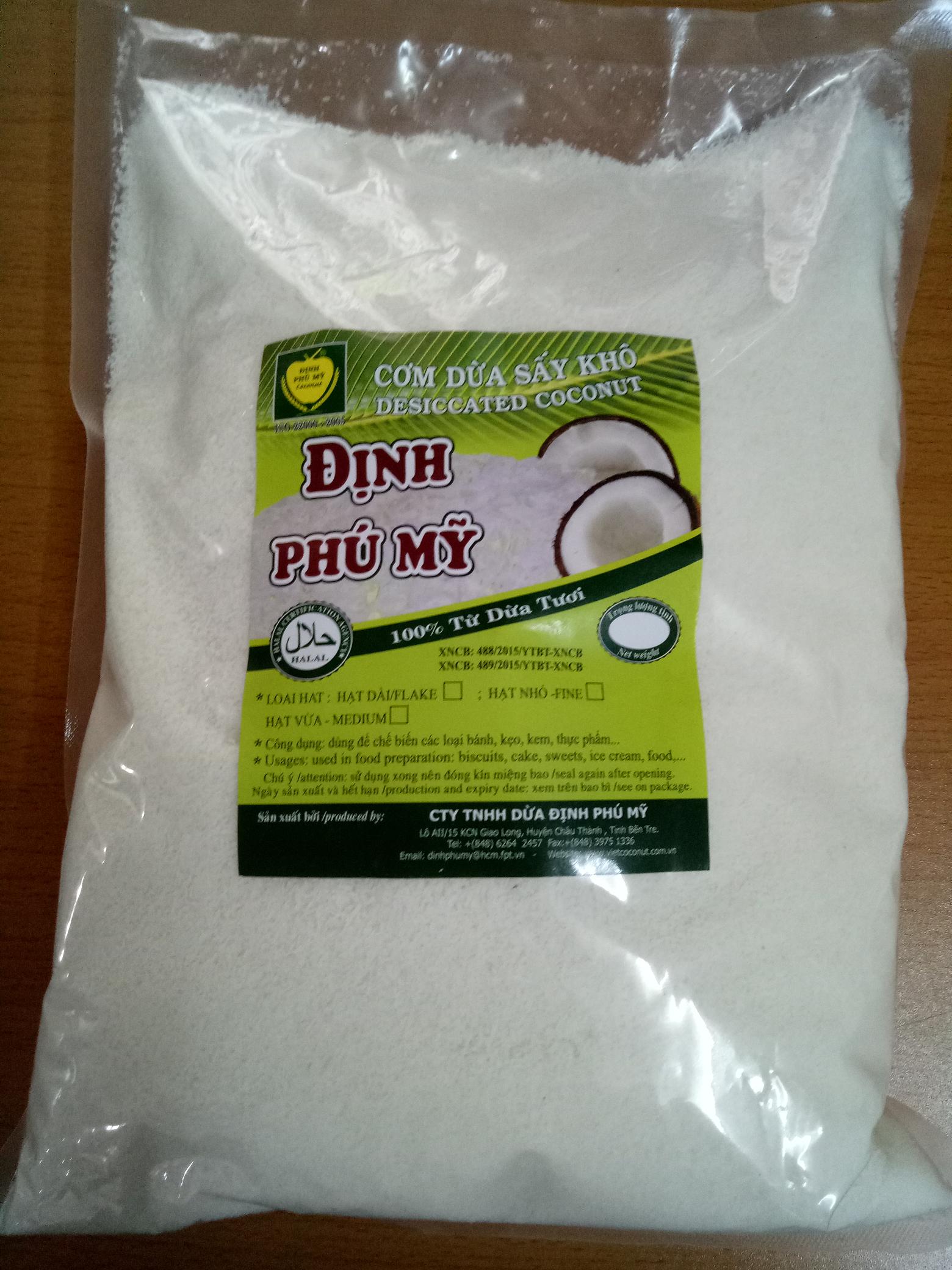 CƠM DỪA SẤY KHÔ FINE 1KG (HẠT MỊN)
