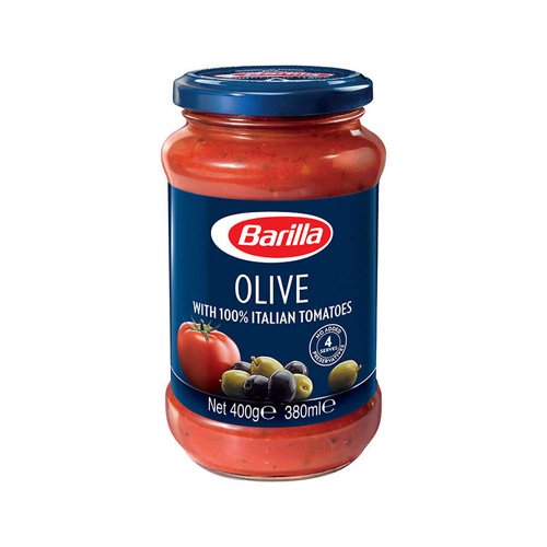 Sốt mì ý với oliu barilla 400ml