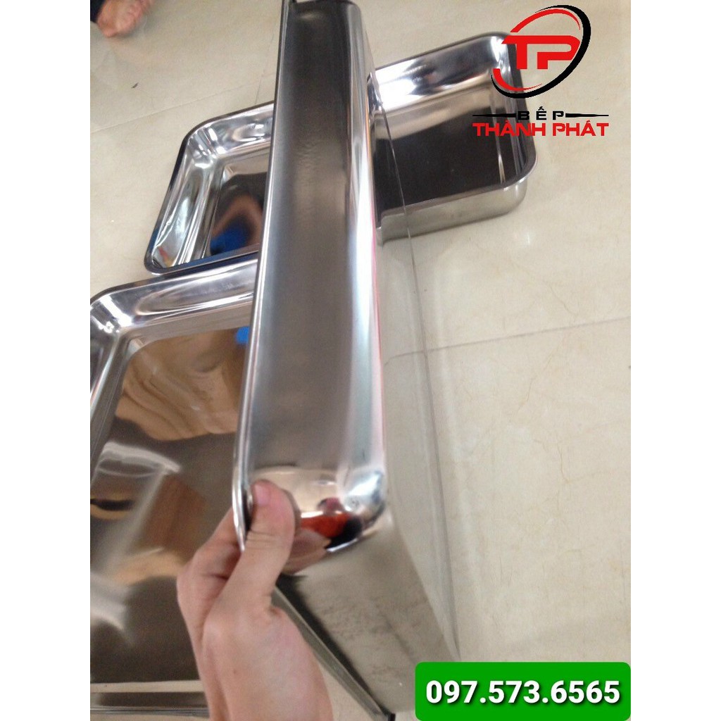 Khay inox tủ cơm 40x60