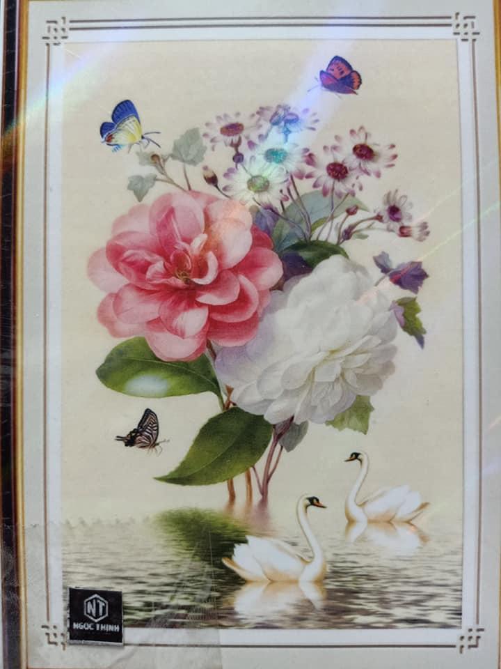 Tranh đính đá cao cấp An Nhiên Hạnh Phúc LV067 Kích thước 50cm x 70cm