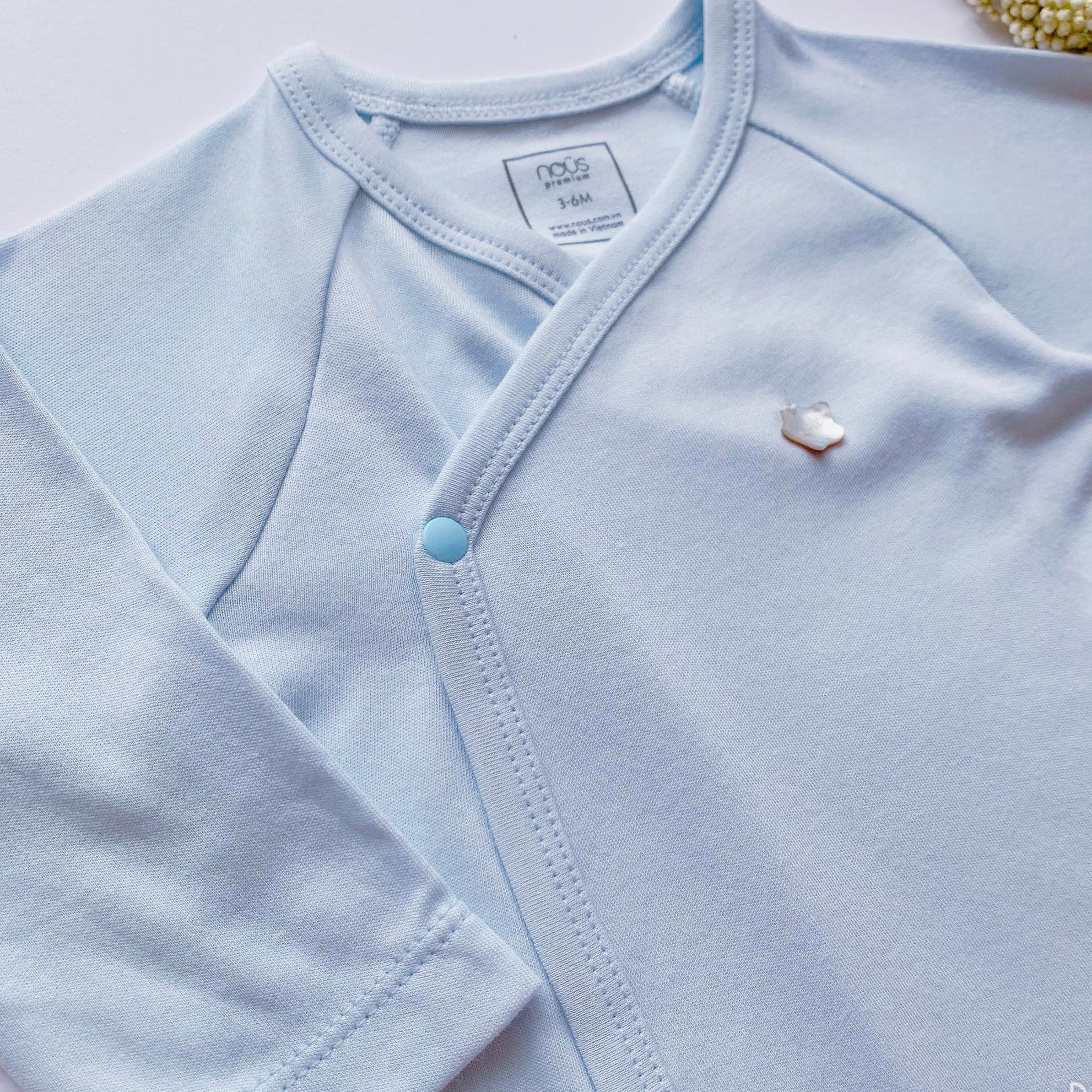 Romper , body cài lệch NOUS PREMIUM  cao cấp cho bé