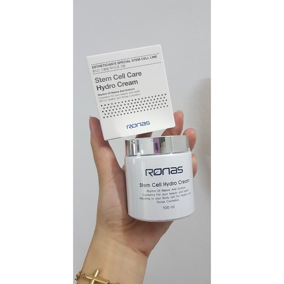 Kem Ronas-Dưỡng trắng da, cấp ẩm Ronas Stem Cell Hydro Cream (Chính hãng Hàn Quốc)