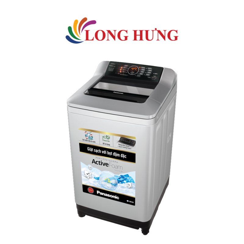 Bảng giá Máy giặt Panasonic 10.0 Kg NA-F100A4GRV - Hàng chính hãng - Lồng giặt Sazanami, Công nghệ Active Foam, Công nghệ xả nước Aqua Spin Rinse và tự vệ sinh lồng giặt Điện máy Pico