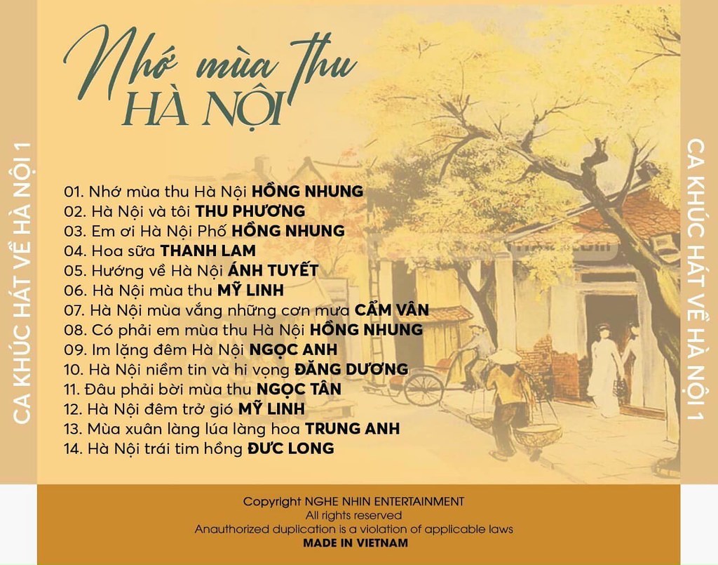 [MD-CD] Bộ 2 Đĩa CD ca khúc về Hà Nội