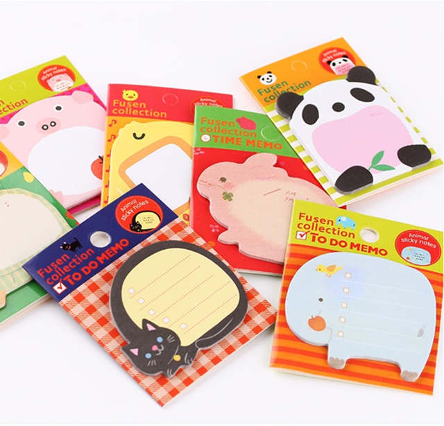 Giấy Note Động Vật Xinh Xắn (20 Tờ)
