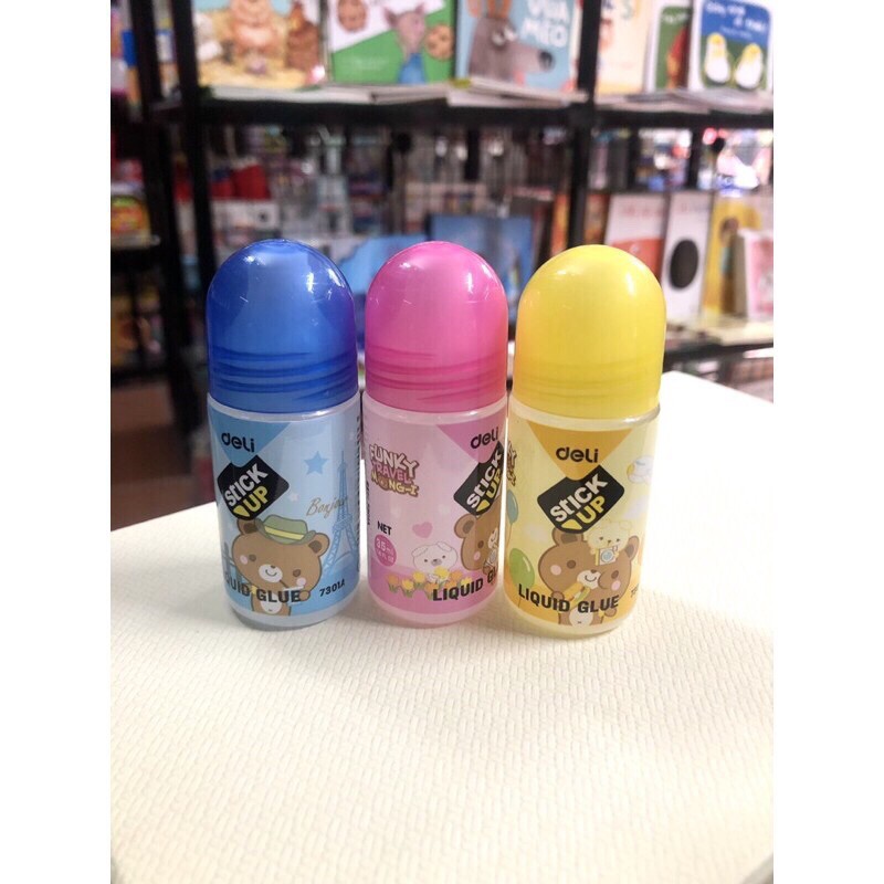 Combo 5 Lọ Hồ nước, keo nước dán giấy 35ml Deli - E7301