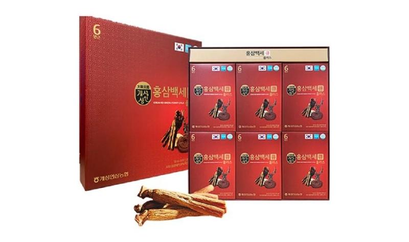 Hồng sâm nước nhung hươu 6 tuổi Q Plus Hàn Quốc hộp 30 gói tặng kèm túi đựng cao cấp