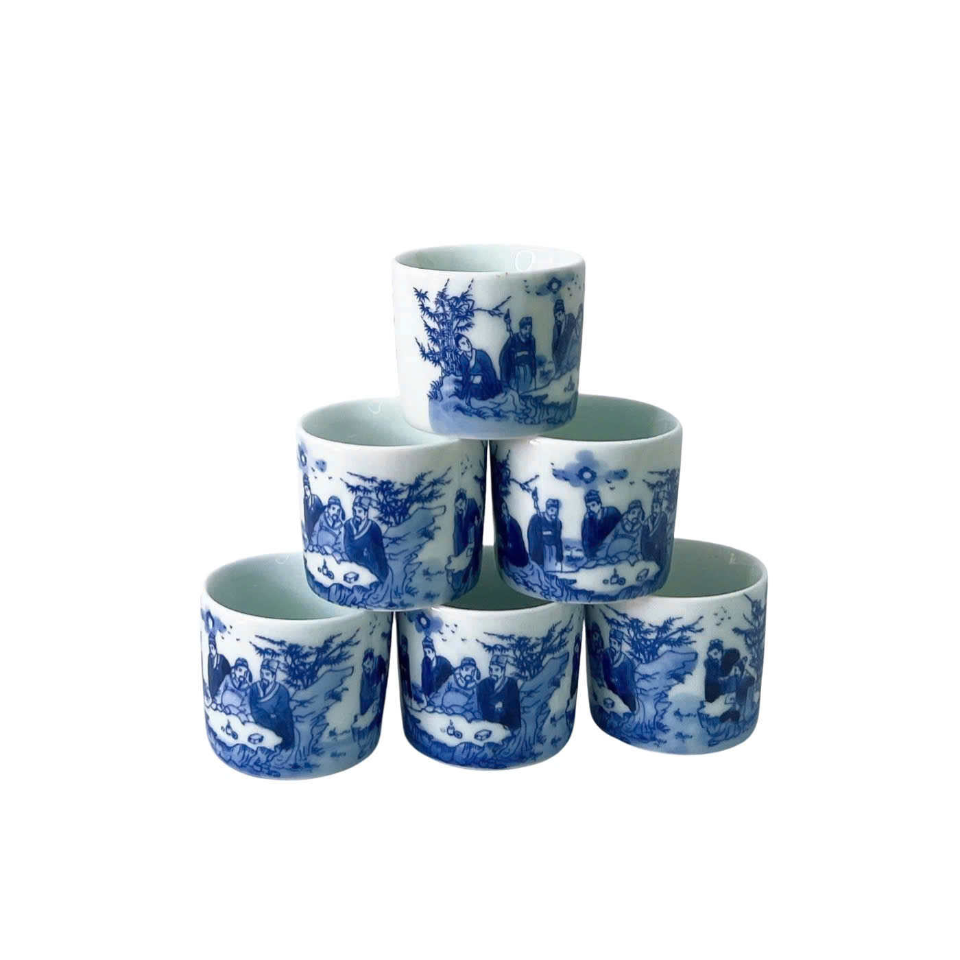 Combo of 06 Beautiful Green Cups for Drinking Water