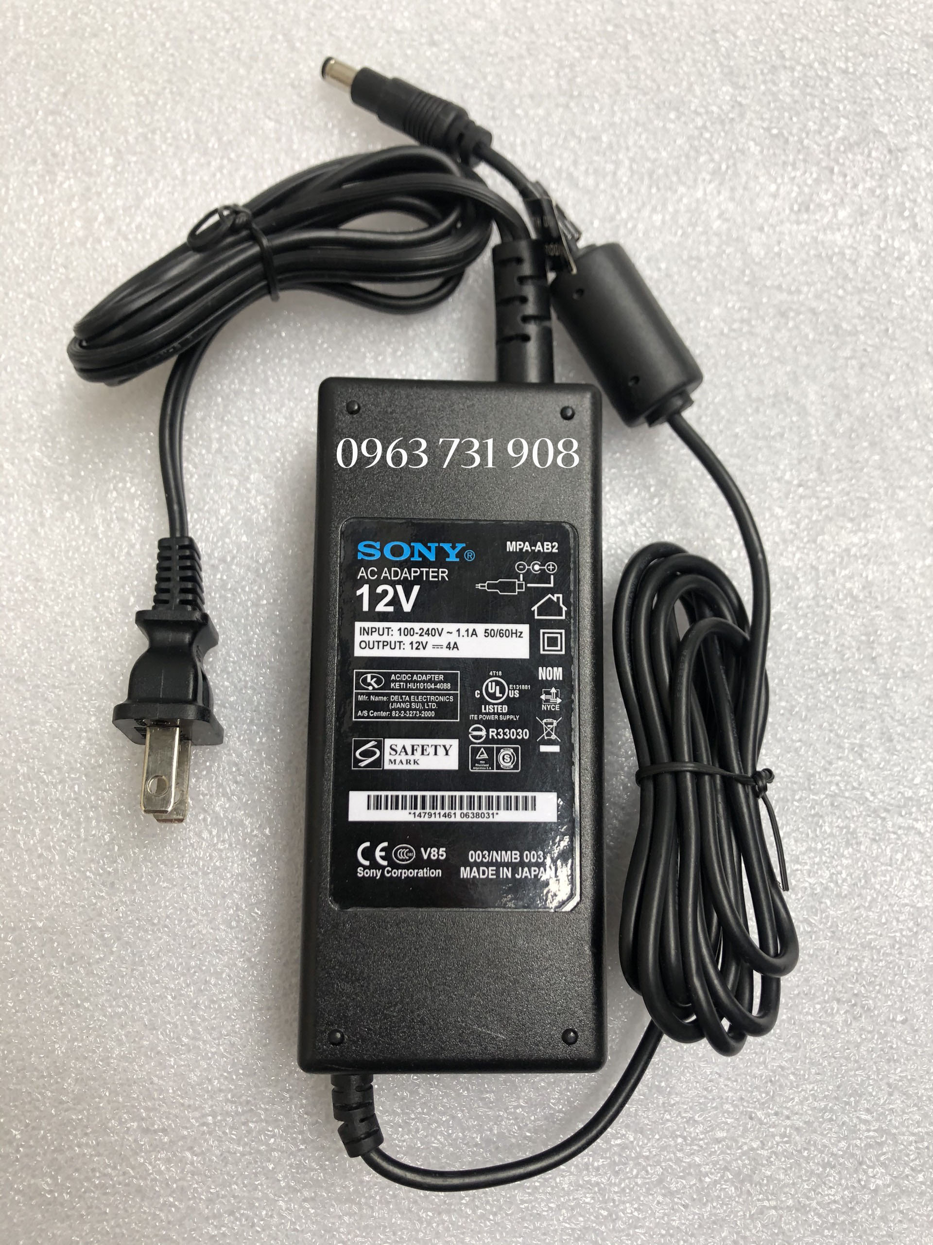 Adapter nguồn Sony 12V 5A bảo hành 12 tháng
