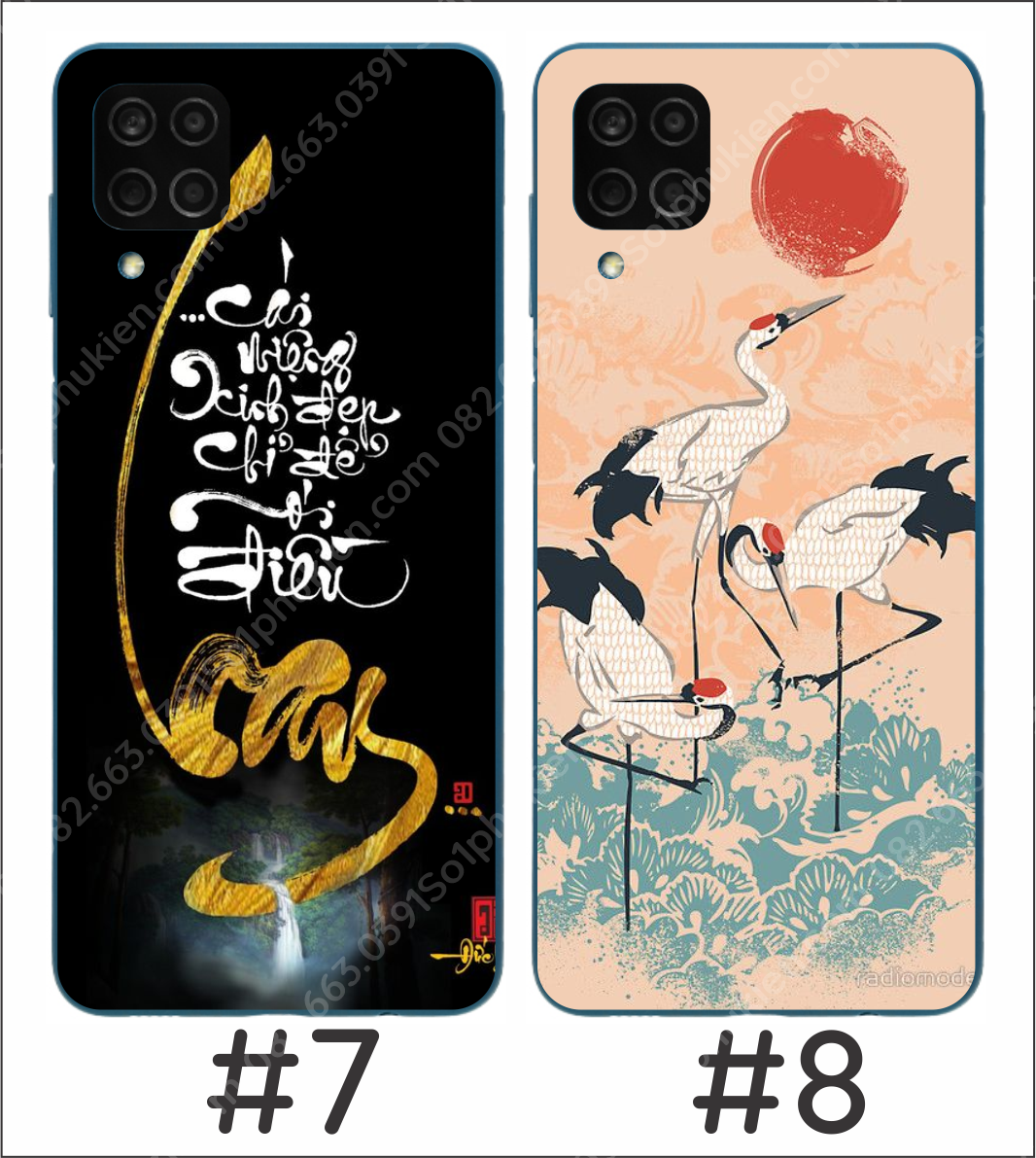 Ốp lưng Samsung A12 / A22 dẻo in hình hoa sen, phong cảnh