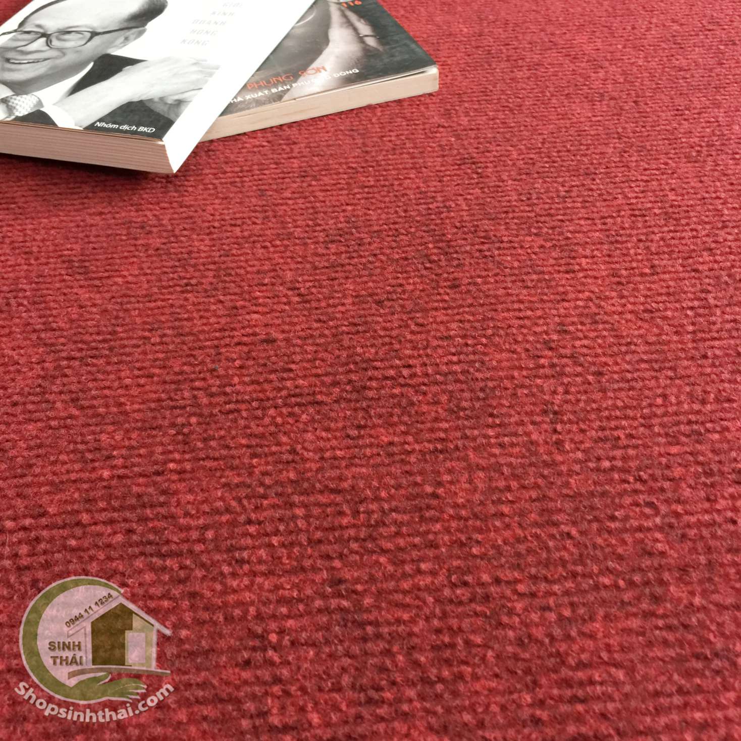 [HCM]Thảm nỉ trải sàn màu đỏ đô - 1m²