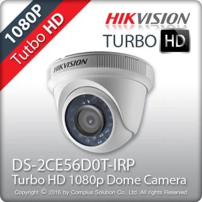 Camera HDTVI 2MP Dome Hikvision DS-2CE56D0T-IRP(C)