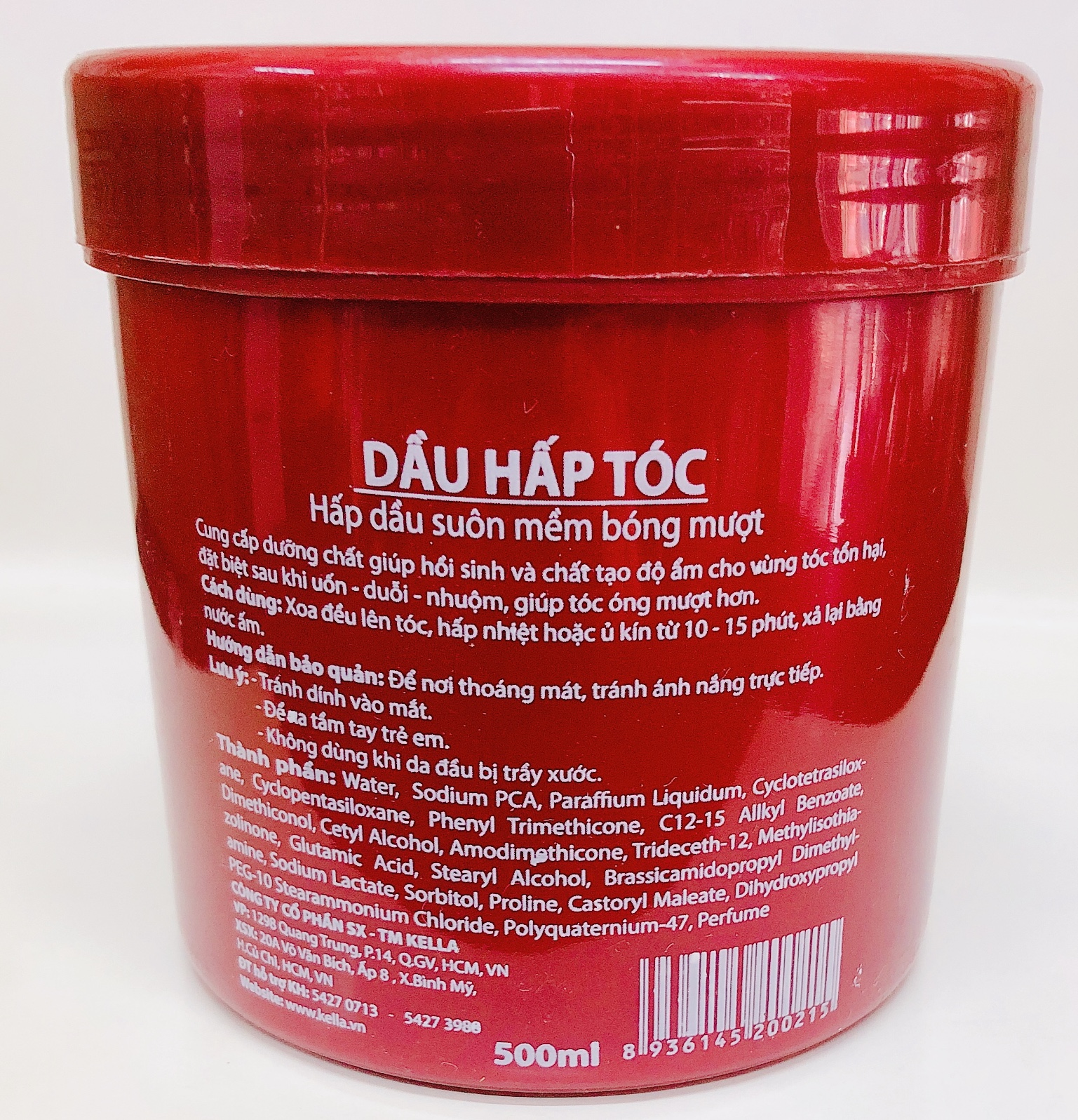 Dầu hấp tóc Kella mềm mượt 500ml