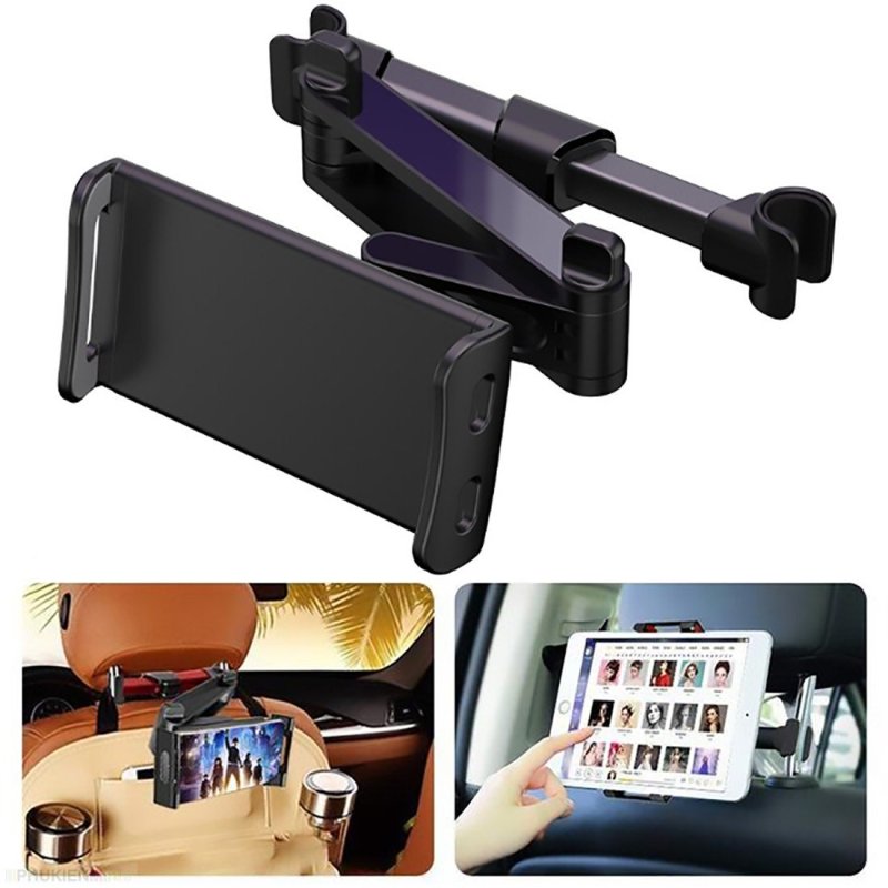 [HCM]Kẹp điện thoại ipad xoay 360 độ treo ghế sau ô tô xe hơi giá đỡ kẹp máy tính bảng khớp kéo dài xoay dọc ngang bằng kim loại cao cấp