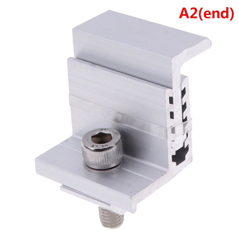 Buytra Solar Panel Mounting Bracket End Mid Clamp Kit Adjustable For 19mm-