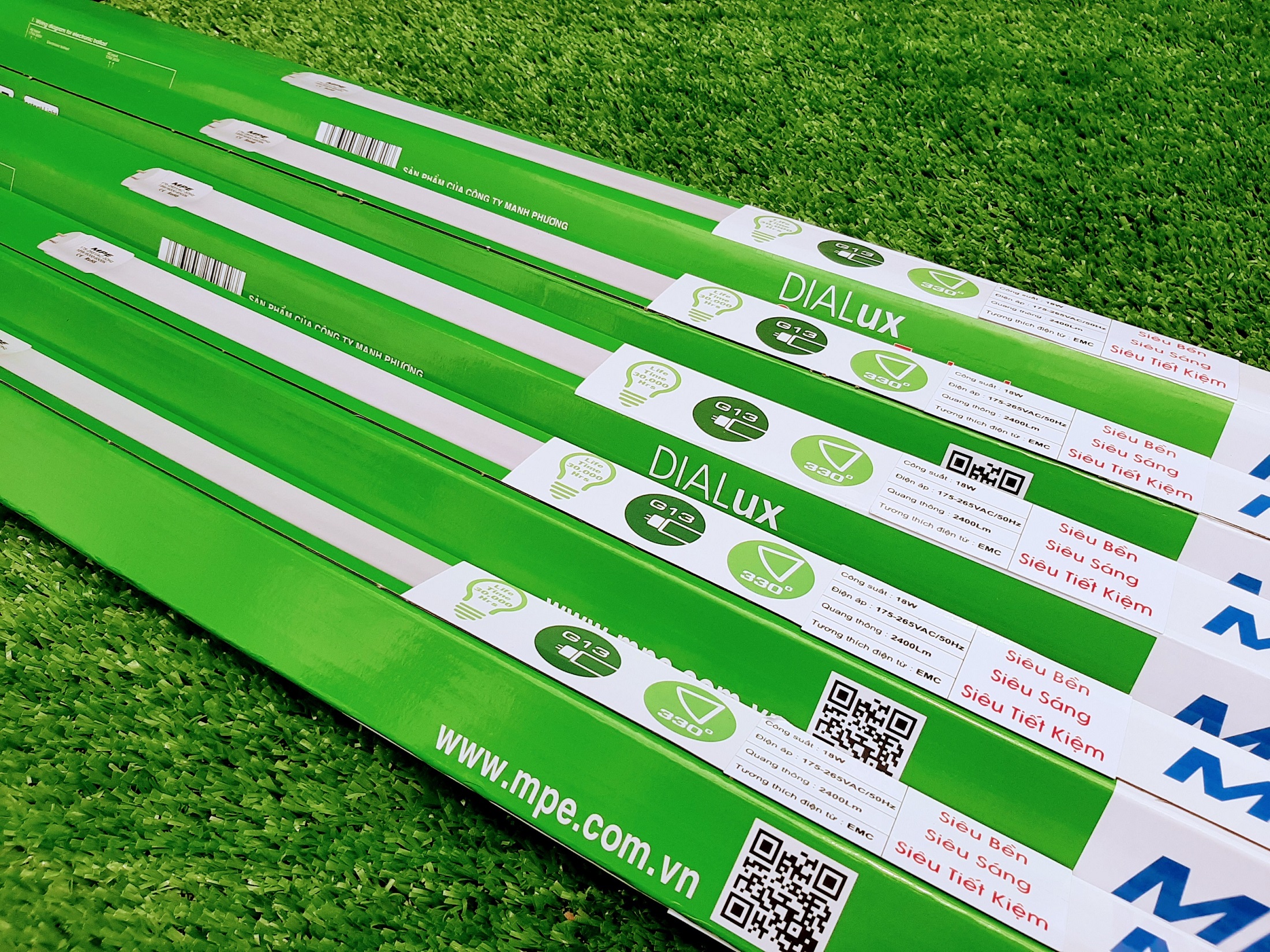 5 Bóng Đèn Led 1m2 - 120cm MPE T8 Công Suất 18W Chính Hãng