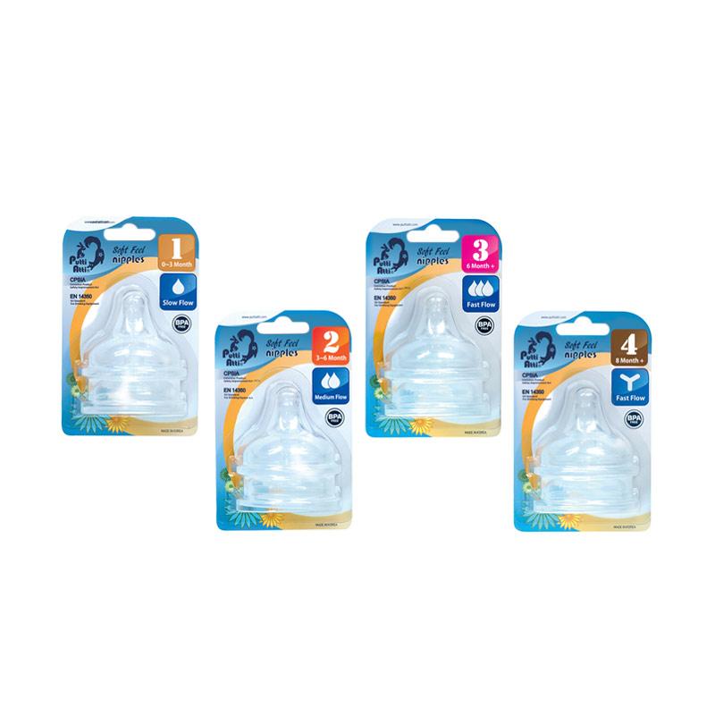 Núm ty silicon cho bình sữa Putti Atti (số 3)