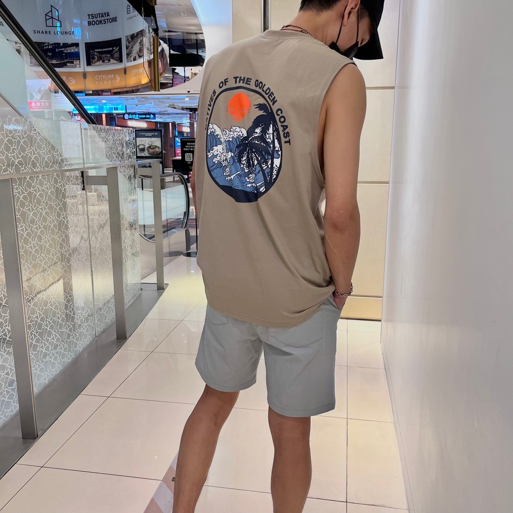 Áo thun ba lỗ sát nách unisex ngọn sóng thời trang cá tính