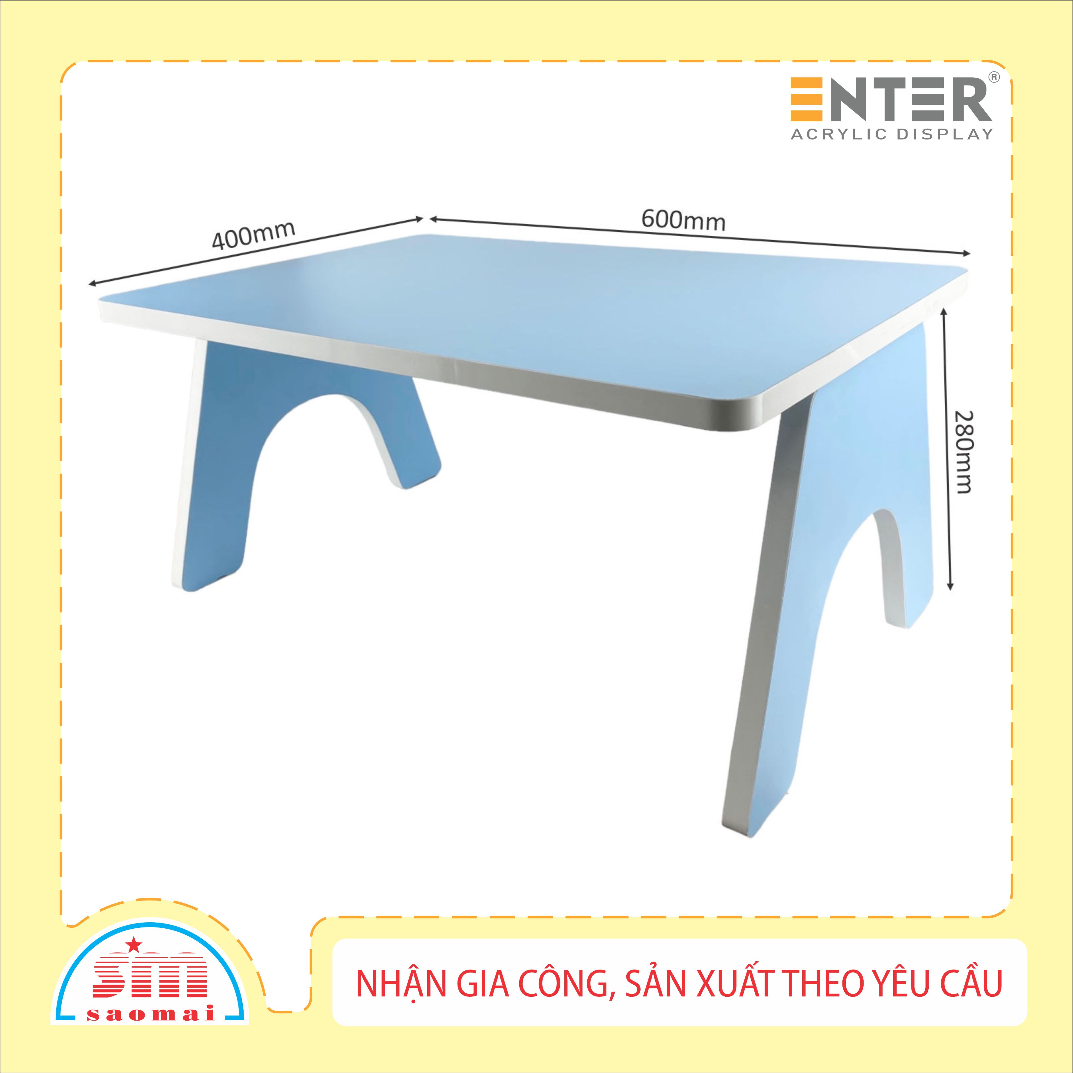 Bàn học / bàn gỗ xếp Enter BG101 60x40x28cm