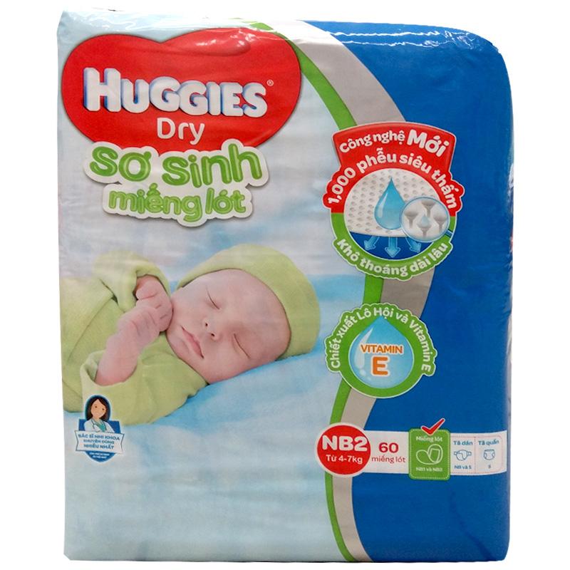 Miếng lót Huggies NB2 60