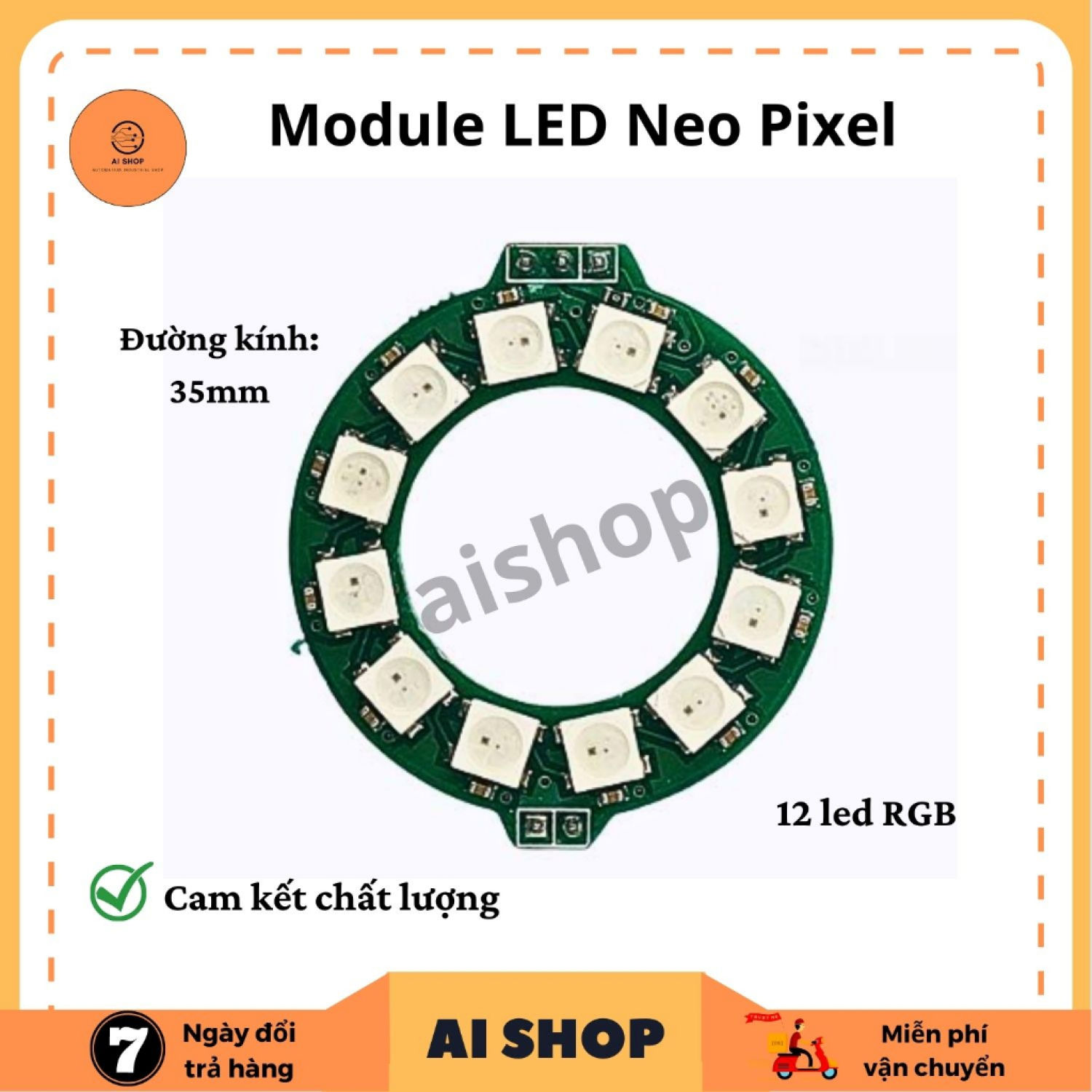 Mạch Module LED Neo Pixel 12 LED RGB