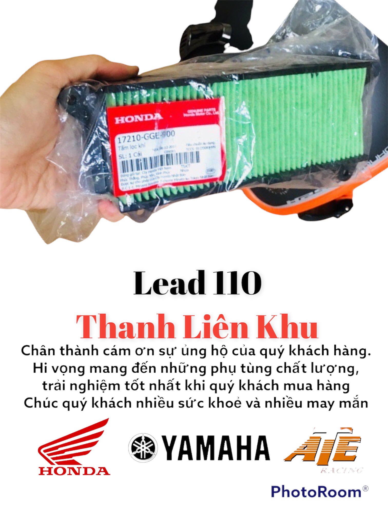 Lọc Gió Lead 110 Honda (có thể dùng chung cho SCR 110)